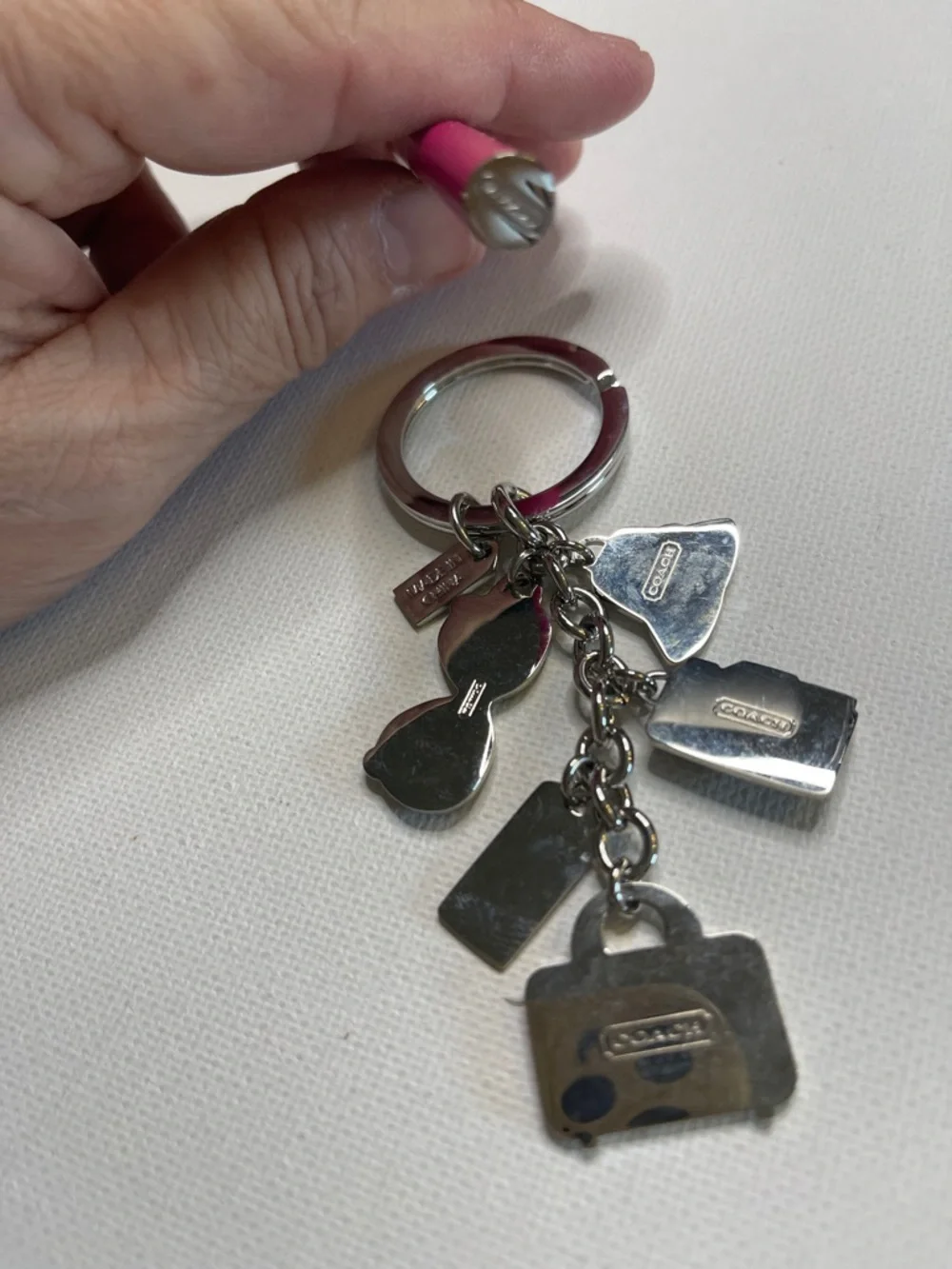 Coach Silver Legacy Hat Charm Travel Keyring and Coach Pen - Picture 4 of 6